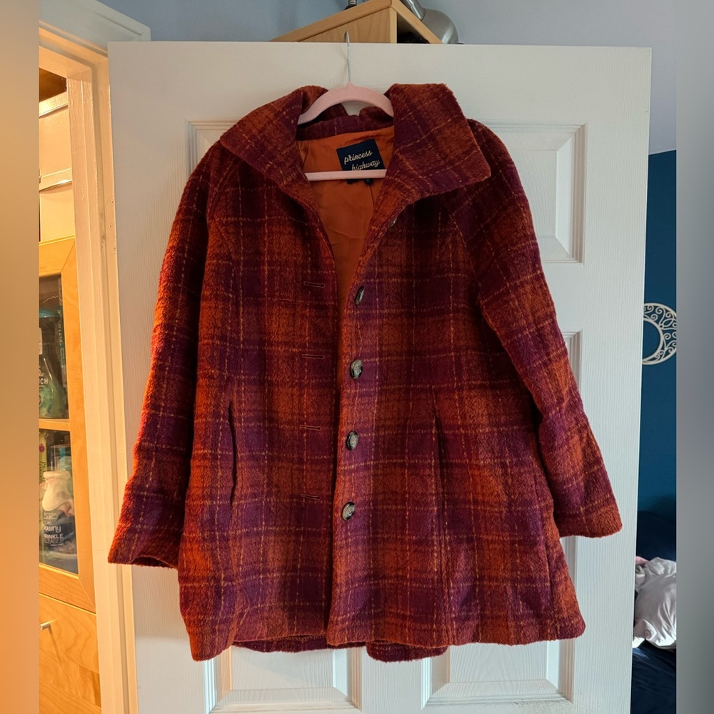 Princess highway coat - burgundy